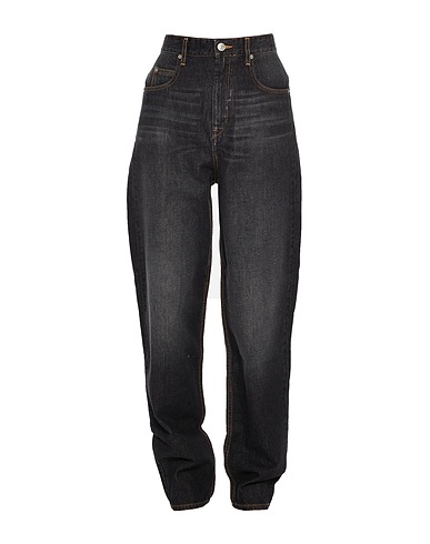MARANT ÉTOILE Denim trousers Black 100% Cotton