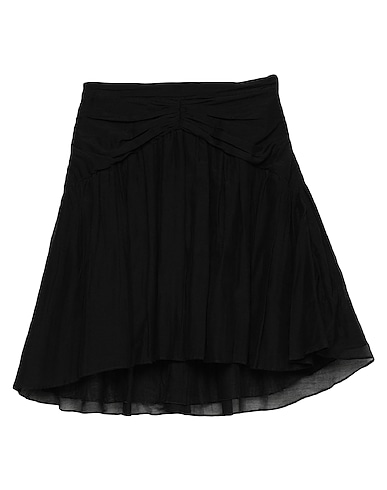 N°21 Mini skirt Black 72% Cotton, 28% Silk