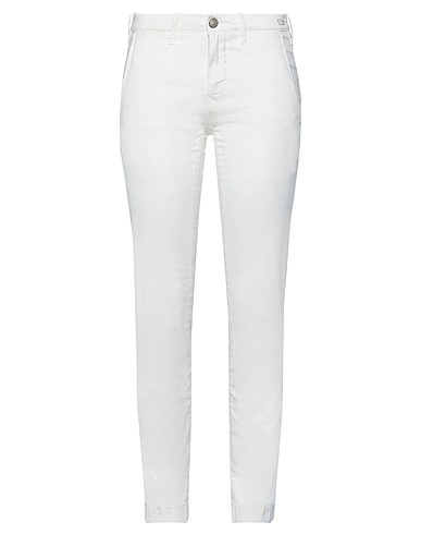 JACOB COHЁN ACADEMY Casual pants White 98% Cotton, 2% Elastane