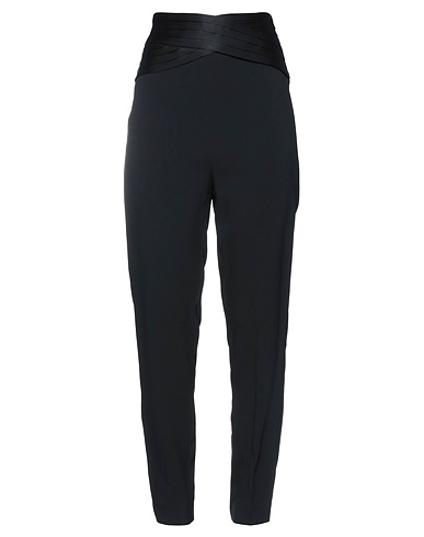SIMONA CORSELLINI Casual trouser Black 56% Acetate, 41% Viscose, 3% Elastane