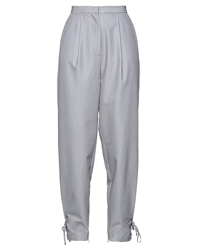 SIMONA CORSELLINI Casual pants Grey 72% Polyester, 23% Viscose, 5% Elastane