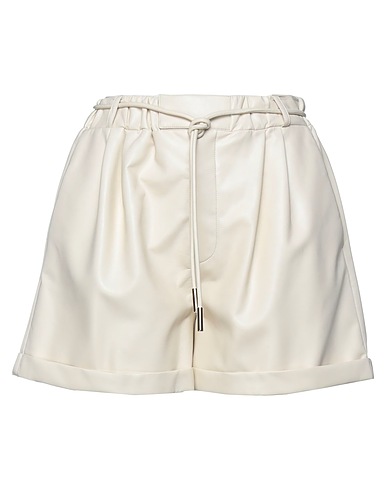 SIMONA CORSELLINI Shorts & Bermudas Elfenbein 45% Polyurethan, 33% Viskose, 17% Polyester, 5% Andere Fasern