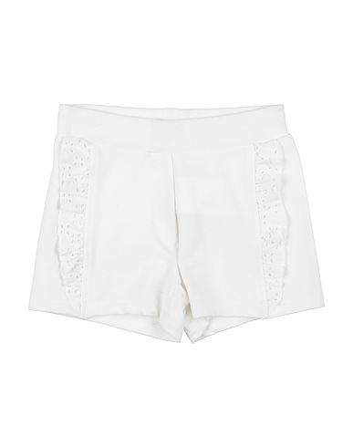 MONNALISA Shorts & Bermuda White 94% Cotton, 6% Elastane