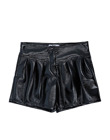 MSGM Shorts & Bermuda Nero 50% Poliuretano, 50% Poliestere