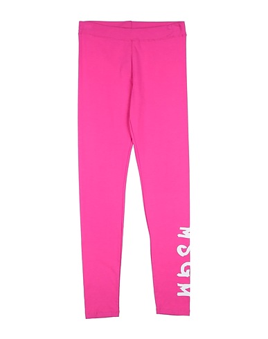MSGM Leggings Fuchsia 96% Cotton, 4% Elastane
