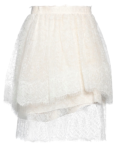 ERMANNO SCERVINO Mini skirt White 60% Polyester, 40% Polyamide
