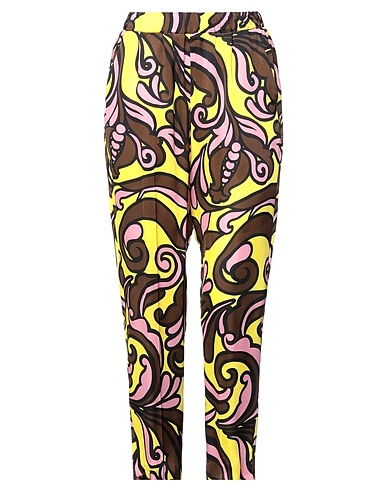BRIAN DALES Casual trouser Yellow 100% Viscose