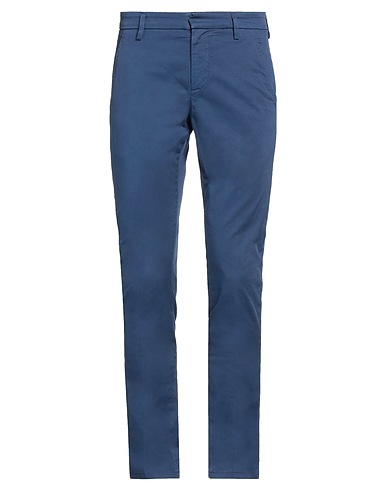 DONDUP Casual pants Blue 96% Cotton, 4% Elastane