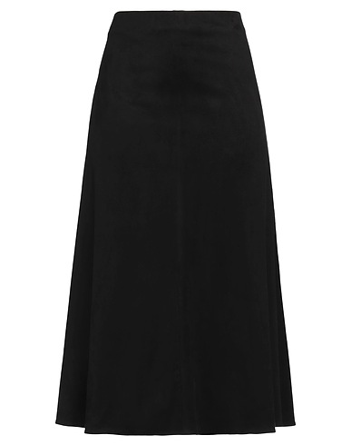 SEDUCTIVE Midi skirt Black 90% Polyester, 10% Elastane