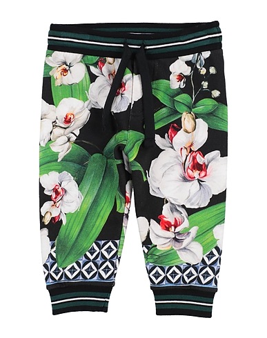 DOLCE&GABBANA Casual trouser Green 100% Cotton, Elastane