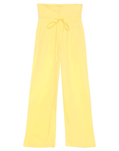WEILI ZHENG Casual trouser Yellow 100% Cotton
