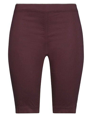 LIVIANA CONTI Shorts & Bermuda Bordeaux 68% Cotone, 28% Poliammide, 4% Elastan
