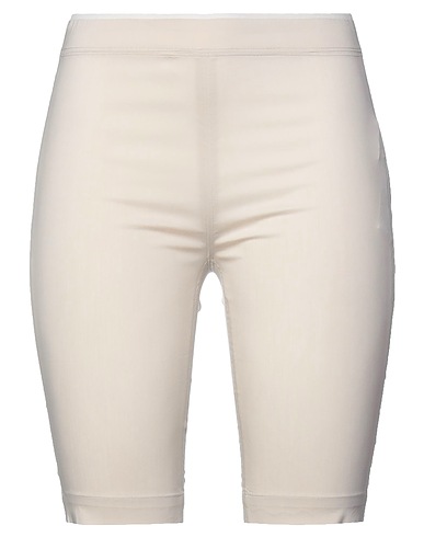 LIVIANA CONTI Shorts & Bermuda Beige 68% Cotton, 28% Polyamide, 4% Elastane