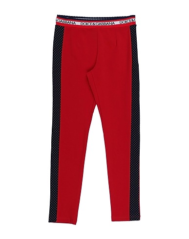 DOLCE&GABBANA Leggings Red 90% Cotton, 10% Elastane