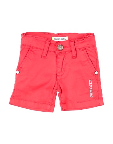 ICE ICEBERG Shorts & Bermuda Red 98% Cotton, 2% Elastane