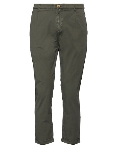 IMPURE Casual trouser Military green 97% Cotton, 3% Elastane