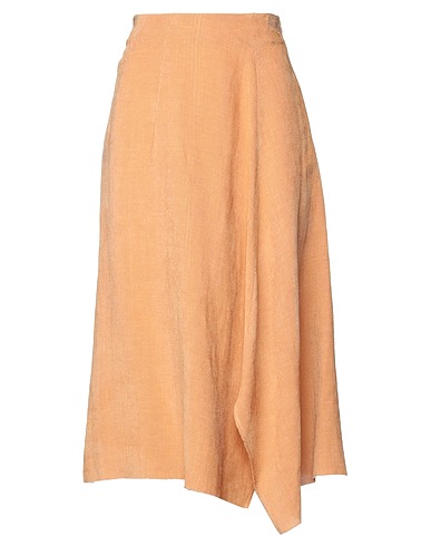 ALYSI Midi skirt Apricot 60% Viscose, 40% Linen