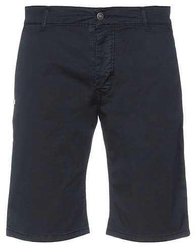 GREY DANIELE ALESSANDRINI Shorts & Bermuda Blu notte 98% Cotone, 2% Elastan