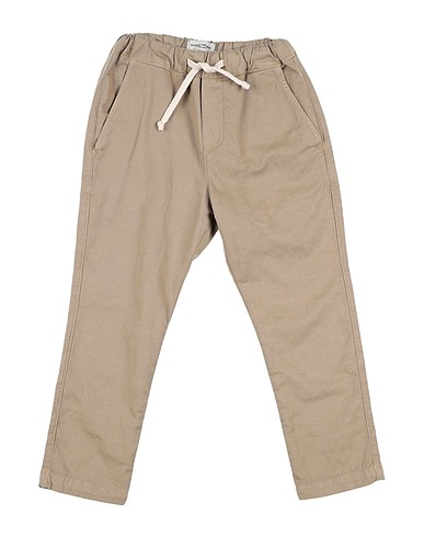 PAOLO PECORA Casual pants Camel 63% Cotton, 35% Linen, 2% Elastane