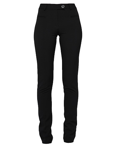 PAULIE Casual trouser Black 88% Polyester, 12% Elastane