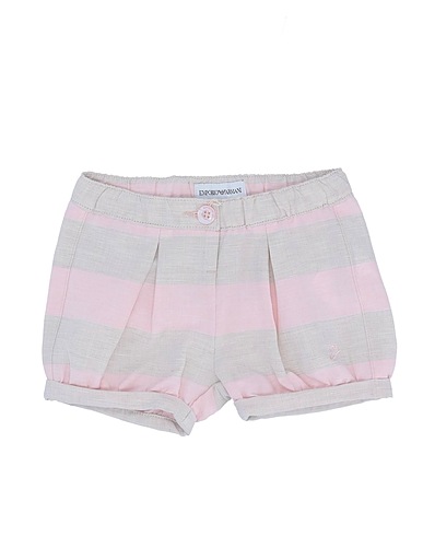 EMPORIO ARMANI Shorts & Bermuda Pink 44% Linen, 38% Polyester, 16% Viscose, 2% Elastane