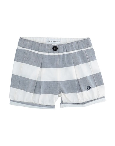 EMPORIO ARMANI Shorts & Bermuda Bianco 44% Lino, 38% Poliestere, 16% Viscosa, 2% Elastan