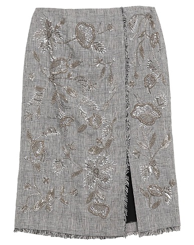 ERDEM Midi skirt Grey 100% Linen