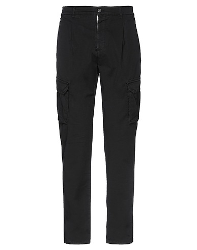 GREY DANIELE ALESSANDRINI Pantalone Nero 98% Cotone, 2% Elastan