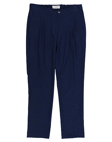 PAOLO PECORA Casual trouser Midnight blue 68% Polyester, 29% Viscose, 2% Polyamide, 1% Elastane