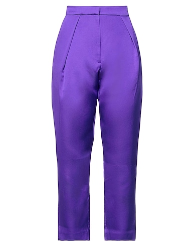 MAISON RABIH KAYROUZ Casual pants Purple 70% Polyester, 30% Silk