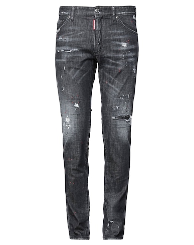 DSQUARED2 Denim trousers Black 98% Cotton, 2% Elastane