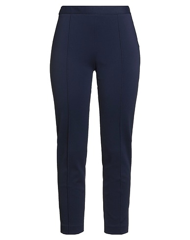 BOUTIQUE MOSCHINO Casual trouser Navy blue 65% Viscose, 30% Polyamide, 5% Other Fibres