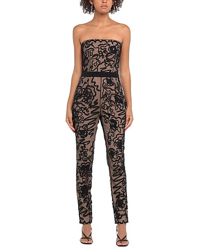MOSCHINO Jumpsuits and Dungarees Black 100% Polyamide, Silk
