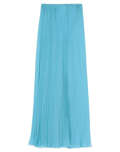 ALBERTA FERRETTI Long skirt Turquoise 76% Polyester, 24% Silk