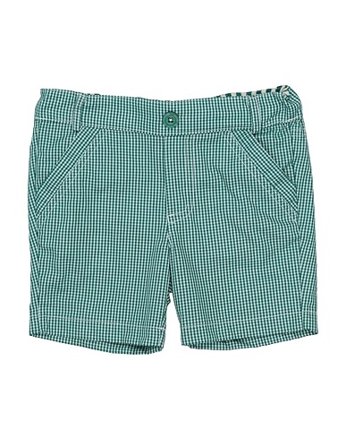 KID SPACE Shorts & Bermuda Dark green 100% Cotton