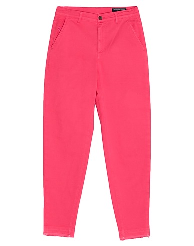 AVANTGAR DENIM by EUROPEAN CULTURE Casual trouser Fuchsia 93% Cotton, 5% Polyester, 2% Rubber