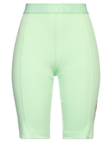 KIDSOFBROKENFUTURE Shorts & Bermuda Verde chiaro Poliestere riciclato