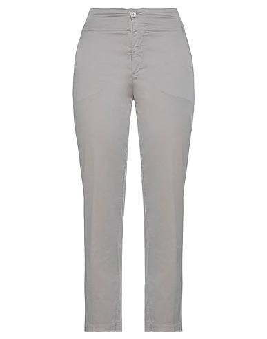 EUROPEAN CULTURE Casual trouser Light grey 94% Cotton, 6% Elastane