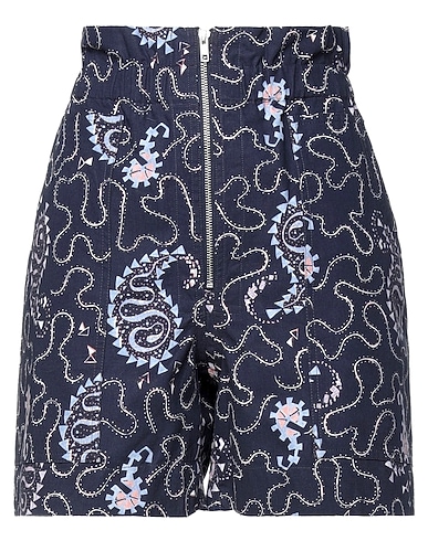 MARANT ÉTOILE Shorts & Bermuda Midnight blue 100% Cotton