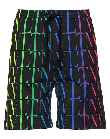 VALENTINO GARAVANI Shorts & Bermuda Black 92% Cotton, 8% Polyamide