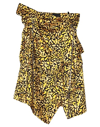 GIVENCHY Midi skirt Yellow 100% Silk