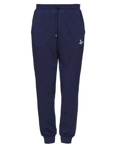 VIVIENNE WESTWOOD Casual trouser Midnight blue 100% Cotton, Elastane