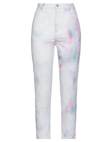 MARANT ÉTOILE Denim trousers Lilac 100% Cotton