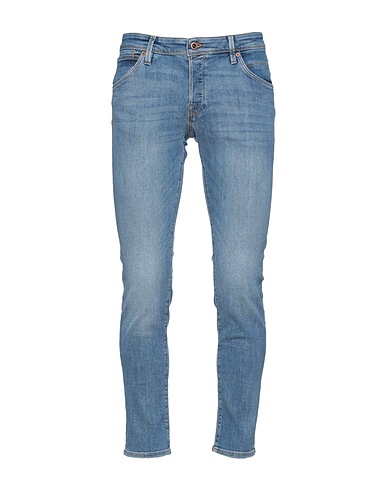 JACK & JONES Denim trousers Blue 86% Cotton, 12% Polyester, 2% Elastane