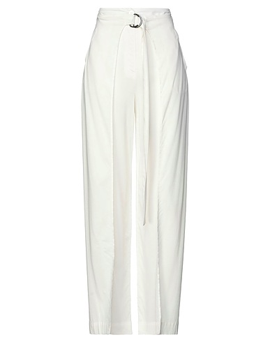 LIVIANA CONTI Pantalone Bianco 94% Viscosa, 6% Elastan