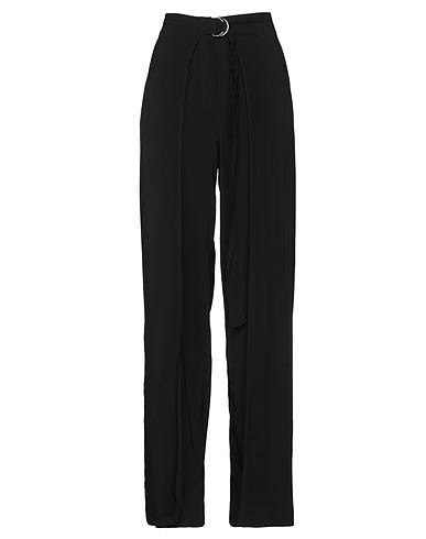 LIVIANA CONTI Casual pants Black 94% Viscose, 6% Elastane