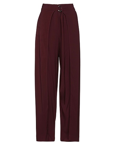 LIVIANA CONTI Casual trouser Burgundy 94% Viscose, 6% Elastane