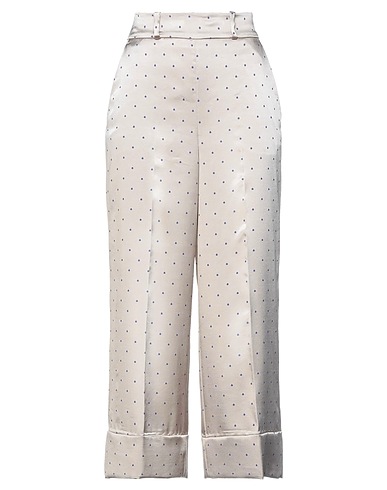 MALÌPARMI Casual pants Beige 64% Viscose, 34% Polyester, 2% Elastane