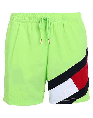 TOMMY HILFIGER Swim shorts Lime green 100% Polyamide