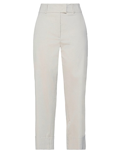 PESERICO Casual pants Beige 67% Cotton, 29% Polyester, 4% Elastane